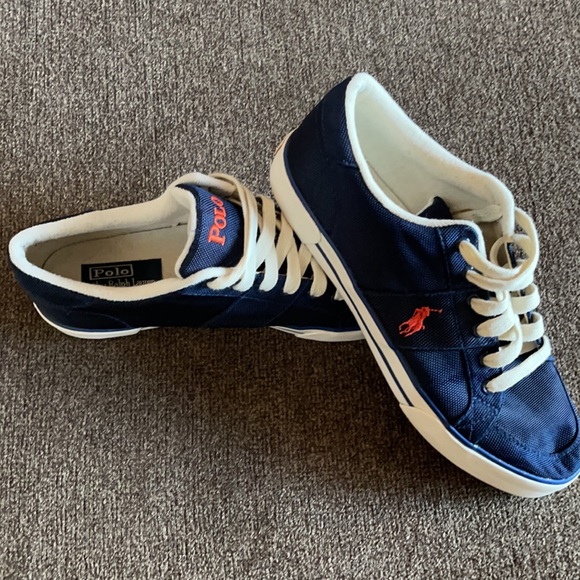 Poli Ralph Lauren men’s size 12 D so Gorgeous Navy Blue Shoe - Picture 14 of 15